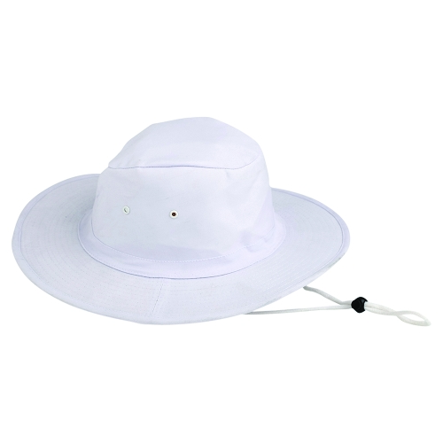 SUN HAT CANVAS WHITE. SIZE L